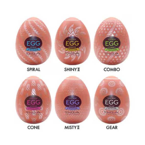 TENGA Egg Stronger Variety Pack – Pack de 6 Masturbateurs