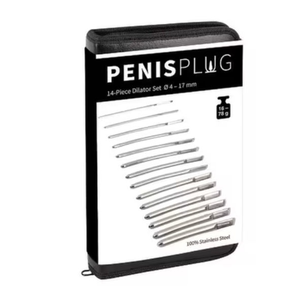 Penisplug – Coffret de 14 Dilatateurs Urétraux en Acier Inoxydable